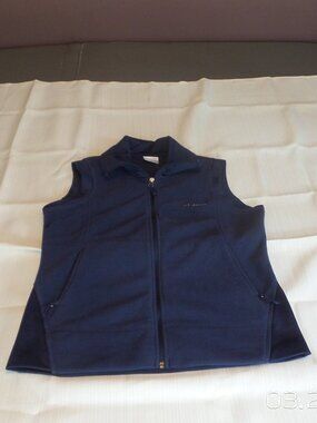COLUMBIA Women's Fleece Deep Purple Vest Size Large Like NEW